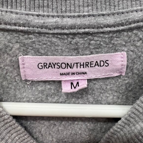 Grayson Threads Gray Aspen Oversized Sweatshirt Size M - Picture 5 of 5